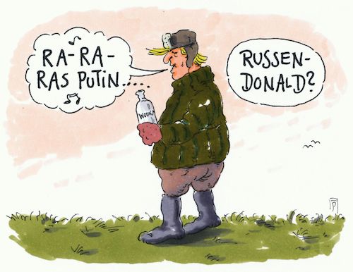 Cartoon: russen-donald (medium) by Andreas Prüstel tagged usa,trump,russland,putin,rasputin,cartoon,karikatur,andreas,prüuestel,usa,trump,russland,putin,rasputin,cartoon,karikatur,andreas,prüuestel