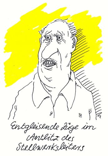 Cartoon: stellwerksleiter (medium) by Andreas Prüstel tagged bahn,züge,stellwerk,stellwerksleiter,zugkatastrophe,cartoon,karikatur,andreas,pruestel,bahn,züge,stellwerk,stellwerksleiter,zugkatastrophe,cartoon,karikatur,andreas,pruestel