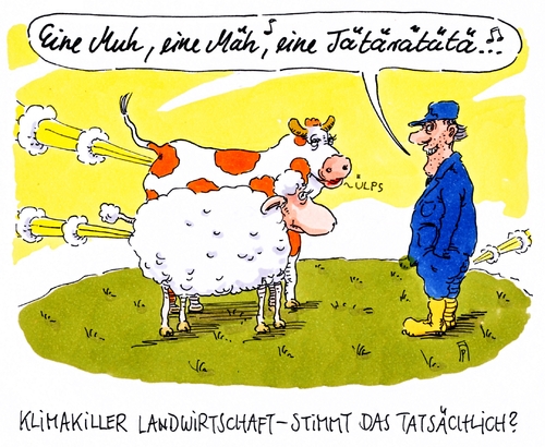 Cartoon: stimmt das (medium) by Andreas Prüstel tagged klimawandel,erderwärmung,un,klomakonferenz,paris,landwirtschaft,bauer,vieh,cartoon,karikatur,andreas,pruestel,klimawandel,erderwärmung,un,klomakonferenz,paris,landwirtschaft,bauer,vieh,cartoon,karikatur,andreas,pruestel