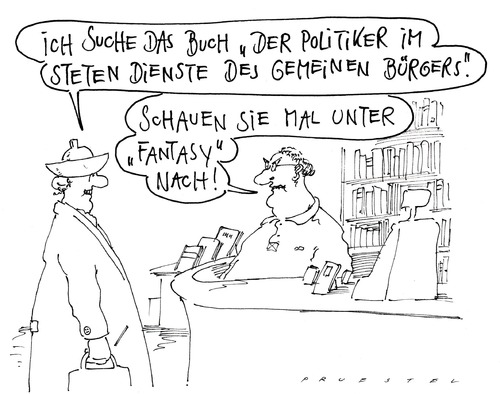Cartoon: suche (medium) by Andreas Prüstel tagged politiker,bürger,bücher,buchhandlung,fantasy,politiker,bürger,bücher,buchhandlung,fantasy