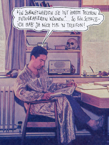 Cartoon: telefon (medium) by Andreas Prüstel tagged telefon,cartoon,collage,andreas,pruestel