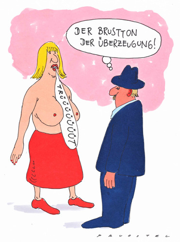 Cartoon: ton spezial (medium) by Andreas Prüstel tagged brustton,überzeugung,brust,geschlechter,brüste,busen,überzeugung,brust,geschlechter,frauen,körper