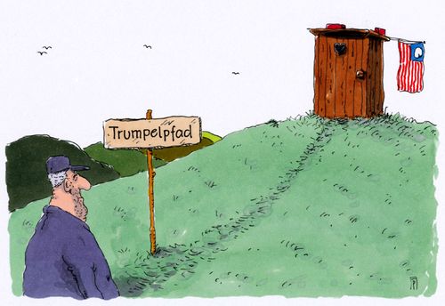 Cartoon: trump oben (medium) by Andreas Prüstel tagged donald,trump,präsidentschaftskandidat,republikaner,usa,cartoon,karikatur,andreas,pruestel,donald,trump,präsidentschaftskandidat,republikaner,usa,cartoon,karikatur,andreas,pruestel