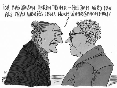 Cartoon: wakrnehmung (medium) by Andreas Prüstel tagged usa,präsidentschaftswahl,donald,trump,sexismus,frauen,cartoon,karikatur,andreas,pruestel,usa,präsidentschaftswahl,donald,trump,sexismus,frauen,cartoon,karikatur,andreas,pruestel