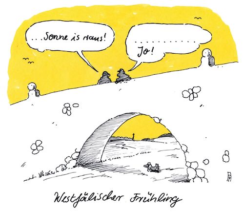 Cartoon: westfälisch (medium) by Andreas Prüstel tagged westfalen,frühling,cartoon,karikatur,andreas,pruestel,westfalen,frühling,cartoon,karikatur,andreas,pruestel