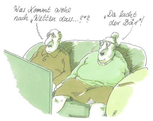 Cartoon: wetten dass...? (medium) by Andreas Prüstel tagged an,lanz,markus,bär,der,lacht,da,samstagabendunterhaltung,fernsehen,pruestel,andreas,karikatur,cartoon,ddr,fernsehschow,zdf,dass,wetten,tv,tv,wetten,dass,zdf,fernsehschow,ddr,cartoon,karikatur,andreas,pruestel,fernsehen,samstagabendunterhaltung,da,lacht,der,bär,markus,lanz,an