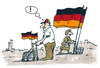 Cartoon: beflaggung (small) by Andreas Prüstel tagged fußball,fußballweltmeisterschaft,fans,fahnen,nationalismus,patriotismus,cartoon,karikatur,andreas,pruestel