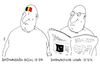Cartoon: betroffenheit (small) by Andreas Prüstel tagged terror,terroranschläge,islamisten,taliban,brüssel,lahore,belgien,pakistan,terroropfer,cartoon,karikatur,andreas,pruestel