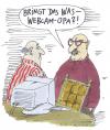 Cartoon: cam (small) by Andreas Prüstel tagged internet webkam rentner