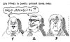 Cartoon: chartplatzierungen (small) by Andreas Prüstel tagged umfragewerte,beliebtheitsskala,steinbrück,steinmeier,merkel,spd,cdu