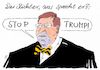 Cartoon: demokrat (small) by Andreas Prüstel tagged usa trump einreiseverbote bundesrichter james robart demokratie cartoon karikatur andreas pruestel