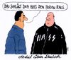 Cartoon: deutsch üben (small) by Andreas Prüstel tagged flüchtlinge,deutsche,sprache,sprichwort,fremdenhass,neonazis,rechtsradikal,cartoon,karikatur,andreas,pruestel