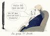 Cartoon: duell (small) by Andreas Prüstel tagged tv,duell,bundestagswahl,merkel,schulz,cartoon,karikatur,andreas,pruestel