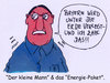 Cartoon: energie-paket (small) by Andreas Prüstel tagged energiewende,energiepaket,kohle,netzausbau,verkabelung,stromtrassen,bayern,braunkohlekraftwerke,steuerzahler,energiekosten,stromrechnung,cartoon,karikatur,andreas,pruestel