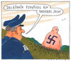 Cartoon: eventuell (small) by Andreas Prüstel tagged nazismus,neonazis,polizei