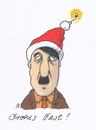 Cartoon: frohes fest (small) by Andreas Prüstel tagged wihnachten,weihnachtsfest,hitler,bombe,cartoon,karikatur,andreas,pruestel