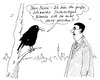 Cartoon: gesprächsersuchen (small) by Andreas Prüstel tagged fdp,philipp,rösler,parteichef,zukunft,todesvogel