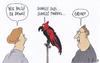 Cartoon: GROKO (small) by Andreas Prüstel tagged bundestagswahl,große,koalition,angela,merkel,cdu,spd,papagei,cartoon,karikatur,andreas,pruestel