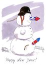 Cartoon: happy new year! (small) by Andreas Prüstel tagged silvester,neujahr,cartoon,karikatur,andreas,pruestel