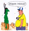 Cartoon: indianer spezial (small) by Andreas Prüstel tagged indianer,vegan,veganer,ernährung,tourist,usa,cartoon,karikatur,andreas,pruestel