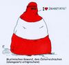 Cartoon: islamgesetz (small) by Andreas Prüstel tagged österreich,islamgesetz,muslima,immigration,burka,sachertorte,wien,fettleibigkeit,cartoon,karikatur,andreas,pruestel