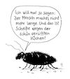 Cartoon: kakerlake (small) by Andreas Prüstel tagged menschheit,zukunft,pessimismus,kakerlake,versifft,küchen,cartoon,karikatur,andreas,pruestel