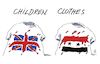 Cartoon: kinderkleidung (small) by Andreas Prüstel tagged terroranschlag,manchester,großbritannien,syrien,kinder,jugendliche,catoon,karikatur,andreas,pruestel