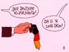 Cartoon: klimaschutz (small) by Andreas Prüstel tagged klimaschutz,gummischutz,präservativ,un,klimaschutzkonferenz,marrakesch,deutschland,cartoon,karikatur
