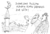 Cartoon: kompromiss (small) by Andreas Prüstel tagged scweizer volksabstimmung muslime in europa