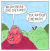Cartoon: krisenzeiten (small) by Andreas Prüstel tagged ostern,eiersuche,wirtschaftskrise