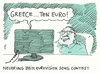 Cartoon: malmö 2013 (small) by Andreas Prüstel tagged eurovision,song,contest,malmö,punktvergabe,griechenland,cartoon,karikatur,andreas,prüstel
