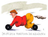 Cartoon: maskottchen (small) by Andreas Prüstel tagged dieselfahrverbote,aufhebung,kanzlerin,merkel,autindustrie,maskottchen,cartoon,karikatur,andreas,pruestel