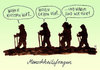 Cartoon: menschheitsfragen (small) by Andreas Prüstel tagged menscheit,menschheitsfragen,nordic,walking,vier,cartoon,karikatur,andreas,pruestel
