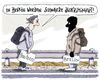 Cartoon: nach der wahl (small) by Andreas Prüstel tagged berlin,wahl,cdu,absturz,bautzen,fremdenfeindlichkeit,rassismus,krawalle,cartoon,karikatur,andreas,pruestel