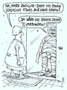 Cartoon: nachbarschaftshilfe (small) by Andreas Prüstel tagged nachbarn,nachbar,nachbarin,hilfe,hilfsbereitschaft,verband,verbunden,binden,verletzung,cartoon,karikatur,andreas,pruestel