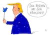 Cartoon: rest (small) by Andreas Prüstel tagged usa trump iran atomabkommen ausstieg resthirn cartoon karikatur andreas pruestel