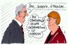 Cartoon: schaffen (small) by Andreas Prüstel tagged seehofer,merkel,cdu,csu,union,parteitag,flüchtlingspolitik,obergrenze,cartoon,karikatur,andreas,pruestel