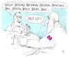 Cartoon: shut up! (small) by Andreas Prüstel tagged brexit,chaos,überdruß,cartoon,karikatur,andreas,pruestel
