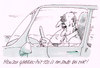 Cartoon: tempolimit (small) by Andreas Prüstel tagged tempolimit,autobahn,sigmar,gabriel,spd,bundestagswahl,cartoon,karikatur,andreas,pruestel