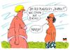 Cartoon: wahlwerbung (small) by Andreas Prüstel tagged bundestagswahl,wahlplakate,afd,islam,fremdenfeindlichkeit,burka,bikini,cartoon,karikatur,andreas,pruestel