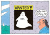 Cartoon: wanted (small) by Andreas Prüstel tagged ehec,infektion,erreger,suche