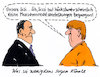 Cartoon: wenigstens (small) by Andreas Prüstel tagged merkel,staatsbesuch,ägypten,al,sisi,menschenrechtsverletzungen,sissi,cartoon,karikatur,andreas,pruestel