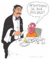 Cartoon: zeche (small) by Andreas Prüstel tagged kind,restaurant,spielgeld
