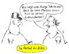 Cartoon: zölle (small) by Andreas Prüstel tagged usa,trump,strafzölle,eu,gegenreaktionen,erdnussbutter,handelskrieg,cartoon,karikatur,andreas,pruestel