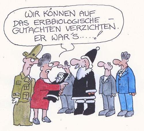 Cartoon: Erbbiologisches Gutachten (medium) by Peter Gatsby tagged erbbiologisches,gutachten