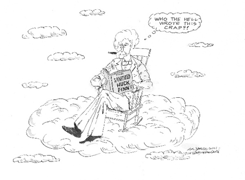 Cartoon: Always the Twain Shall Meet (medium) by Mike Dater tagged mike,dater