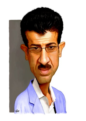 Cartoon: Smko Muhamad (medium) by handren khoshnaw tagged handren,khoshnaw,smko,kurds,kurdistan,journalist