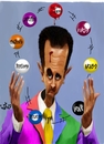 Cartoon: Bashar Alassad (small) by handren khoshnaw tagged handren khoshnaw