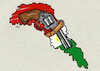 Cartoon: kurdistan region an gun cartoon (small) by handren khoshnaw tagged handren,khoshnaw,kurdistan,weapon,gun