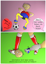Cartoon: Fußball und Bildung (small) by Aneli Fiebach tagged sport,fußball,männer,bildung,spiele,frauen